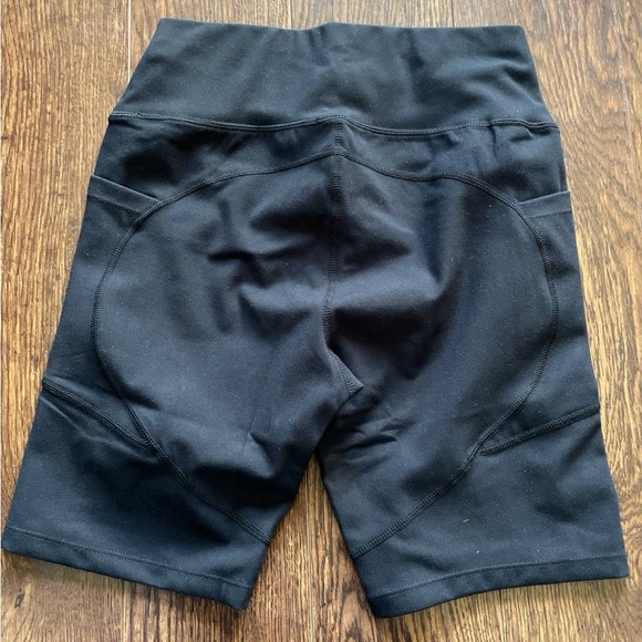Women's Black High-Waisted Bikers Shorts - Picture 9 of 12